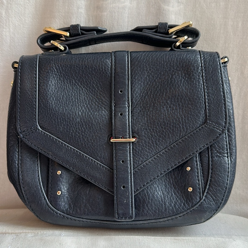 Tory Burch Navy Leather Crossbody Bag